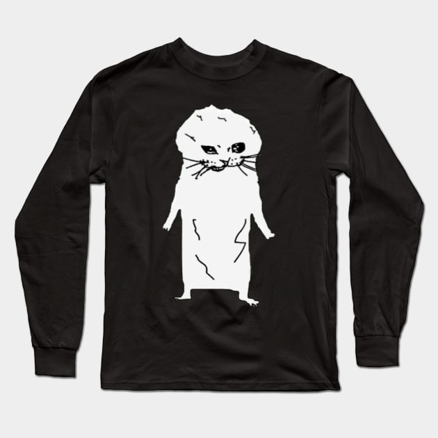 Shaky Cat Long Sleeve T-Shirt by RKBJJ